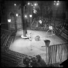 Brehms Joan: inscenace tragédie Filip Španělský, která se hrála v experimentálním prostoru Rajské zahrady dominikánského kláštera 1965, foto Jitka Brehmsová Tůmová; archiv M. Tůma.