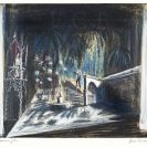 Brehms Joan: scénografický návrh pro divadelní tragédii Romeo a Julie, 1961; archiv Michal Tůma.