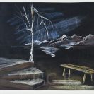 Brehms Joan: scénografický návrh pro drama Peer Gynt realizované 1973; archiv Michal Tůma.