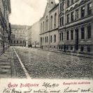 Českobratrská církev evangelická: kostel na pohlednici z roku 1911; sbírka J. Dvořáka.