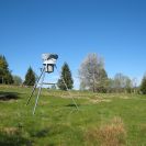 Český hydrometeorologický ústav: totalizátor, zařízení pro měření atmosférických srážek, Knížecí Pláně; archiv ČHMÚ.