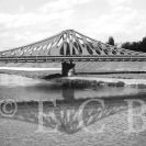 Dlouhý most: vítězný návrh soutěže z 1996; fotomontáž R. Kouckého.