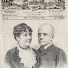 Lanna Adalbert ml.: Franciska von Bene a Adalbert Lanna na novinové fotografii Illustriertes Österreichisches Journal z roku 1888; archiv rodiny Trauttenberg.