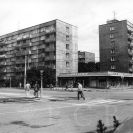 Lidická třída: v těchto místech stával hostinec U města Krumlova, foto z roku 1993, sbírka J.Dvořáka; archiv SOkA.