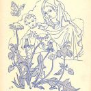 Měšťan Jaromír: titulní strana knihy esejů Tudy šel pán z roku 1942 s ilustracemi a v grafické úpravě malíře Julia Bouse; SOkA.