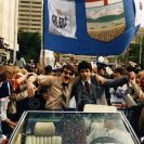 Pouzar Jaroslav: během vítězných oslav 1984 v Edmontonu; archiv J. Pouzara.