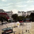 Senovážné náměstí: kolorovaná pohlednice, kolem roku 1910; sbírka J. Dvořáka.