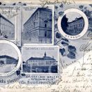 Spolky a sdružení: spolková příležitostná pohlednice z přelomu 19. a 20. století; ze sbírek Jihočeského muzea v Českých Budějovicích.