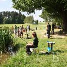 Sportovní rybolov: rybářské závody 19. 6. 2014 na rybníce Pražan u Borovan; archiv Český rybářský svaz.
