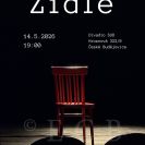 Studentské univerzitní divadlo: plakát k inscenaci Židle ze 14. 5. 2026; archiv SUD.