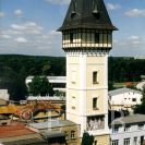 Vodárenská věž: pohled od jihovýchodu; foto J. Lipold 1997.