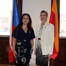 Zahraniční styky: návštěva velvyslankyně Kanady J. E. Emily McLaughlinové v Českých Budějovicích v dubnu 2025; archiv města České Budějovice.