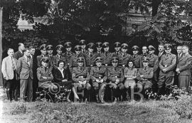 Gestapo: skupinová fotografie pracovníků gestapa v Českých Budějovicích; archiv V. Vondry.