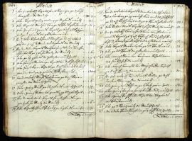 Městské mýto: zápisy o zaplaceném mýtě v mýtním rejstříku města Českých Budějovic z října roku 1684; SOkA.