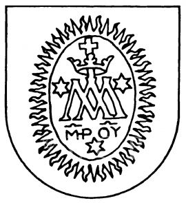 Piaristé: znak řádu; podle Katolická ročenka 1995.