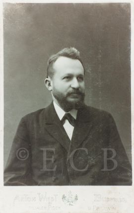 Purkmistři a starostové: Josef Taschek (1857—1939) zastával funkci starosty Českých Budějovic v letech 1903—1918; SOKA.