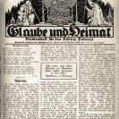 Časopisy: Glaube und Heimat, německy psaný časopis vycházející ve městě mezi světovými válkami; JVK.