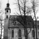 Kostel svatého Prokopa a svatého Jana Křtitele: stav v roce 1975, foto Hanusová; SOkA.