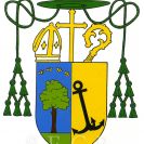 Lindauer Josef Ondřej: osobní znak spojující symbol patrona katedrály s osobním znamením s narážkou na rodové jméno lípa = die Linde; podle Kadlec 1995.
