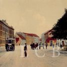 Dějiny města: Pražská třída, kolorovaná pohlednice z počátku 20. století; sbírka J. Dvořáka.