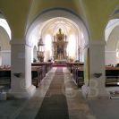 Rudolfov: interiér kostela svatého Víta; foto K. Kuča 2005.