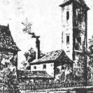 Vodárenská věž: kresba před rokem 1882; archiv J. Lipold.