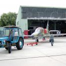 Vojenské letiště: podzvukový cvičný letoun Aero L-39 Albatros; archiv LOZ České Budějovice.