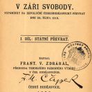Zdráhal František: titulní list vzpomínkové knihy, 1928; SOkA.