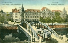 Justiční palác: budova na pohlednici z přelomu 30. a 40. let 20. století; archiv I. Hajna.