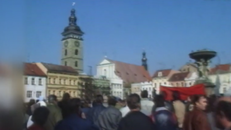 1990 – Demonstrace zaměstnanců slévárny Škoda